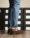 Viberg Slipper - Sepia Janus Calf Suede - 2010