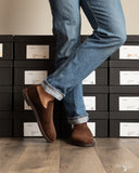 Viberg Slipper - Sepia Janus Calf Suede - 2010