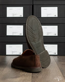 Viberg Slipper - Sepia Janus Calf Suede - 2010