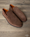 Viberg Slipper - Sepia Janus Calf Suede - 2010