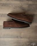 Viberg Slipper - Sepia Janus Calf Suede - 2010