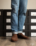 Viberg Slipper - Sepia Janus Calf Suede - 2010