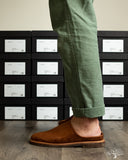 Viberg for Withered Fig Mule - Chestnut Calf Suede - 2030