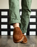 Viberg for Withered Fig Mule - Chestnut Calf Suede - 2030
