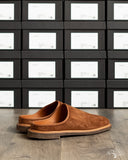 Viberg for Withered Fig Mule - Chestnut Calf Suede - 2030