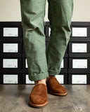 Viberg for Withered Fig Mule - Chestnut Calf Suede - 2030