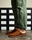 Viberg for Withered Fig Mule - Chestnut Calf Suede - 2030