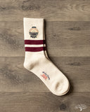 Cotton Pile Sock - Bordeaux