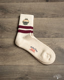 Cotton Pile Sock - Bordeaux