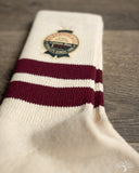 Cotton Pile Sock - Bordeaux