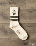 Cotton Pile Sock - Green