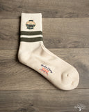 Cotton Pile Sock - Green