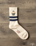Cotton Pile Sock - Navy