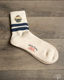 Cotton Pile Sock - Navy