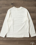 Warehouse Long-Sleeve Crew Neck T-Shirt - Off-White