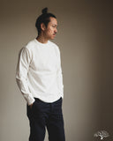 Warehouse Long-Sleeve Crew Neck T-Shirt - Off-White