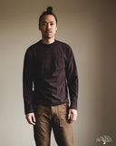 Warehouse Long-Sleeve Crew Neck T-Shirt - Sumikuro (Black)