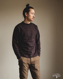 Warehouse Long-Sleeve Crew Neck T-Shirt - Sumikuro (Black)