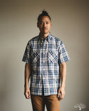 Warehouse Lot 3056 - Short-Sleeve Check Work Shirt - Blue