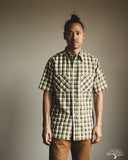 Warehouse Lot 3056 - Short-Sleeve Check Work Shirt - Brown/Green