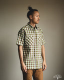 Warehouse Lot 3056 - Short-Sleeve Check Work Shirt - Brown/Green