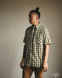 Warehouse Lot 3056 - Short-Sleeve Check Work Shirt - Brown/Green