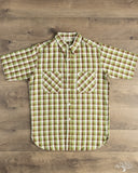 Warehouse Lot 3056 - Short-Sleeve Check Work Shirt - Brown/Green