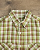 Warehouse Lot 3056 - Short-Sleeve Check Work Shirt - Brown/Green