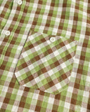 Warehouse Lot 3056 - Short-Sleeve Check Work Shirt - Brown/Green