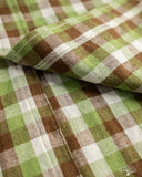Warehouse Lot 3056 - Short-Sleeve Check Work Shirt - Brown/Green