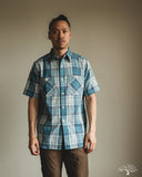 Warehouse Lot 3056 - Short-Sleeve Check Work Shirt - Sax