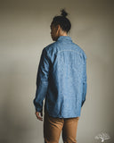 Warehouse Lot 3064 - Ventilation Triple Stitch Chambray Work Shirt - Sax