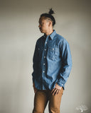 Warehouse Lot 3064 - Ventilation Triple Stitch Chambray Work Shirt - Sax