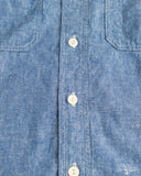 Warehouse Lot 3064 - Ventilation Triple Stitch Chambray Work Shirt - Sax