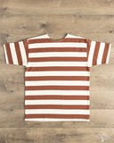 Warehouse Lot 4050 - Short Sleeve Border Tee - Brown/Kinari