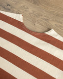 Warehouse Lot 4050 - Short Sleeve Border Tee - Brown/Kinari