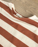 Warehouse Lot 4050 - Short Sleeve Border Tee - Brown/Kinari