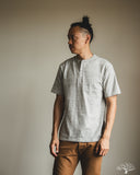 Warehouse Lot 4601 - Henley T-Shirt - Heather Grey