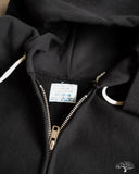 Lot 487 - Reverse Weave Loopwheel Zip Hoodie - Black