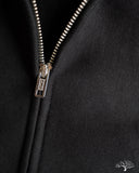 Lot 487 - Reverse Weave Loopwheel Zip Hoodie - Black