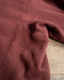 Warehouse Lot 487 - Reverse Weave Loopwheel Zip Hoodie - Bordeaux