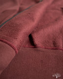 Warehouse Lot 487 - Reverse Weave Loopwheel Zip Hoodie - Bordeaux