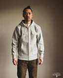 Warehouse Lot 487 - Reverse Weave Loopwheel Zip Hoodie - Heather Grey