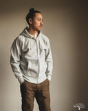 Warehouse Lot 487 - Reverse Weave Loopwheel Zip Hoodie - Heather Grey