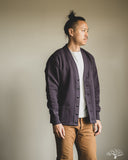 Warehouse Lot 498 - 4-Needle Sweat Cardigan - Dark Navy