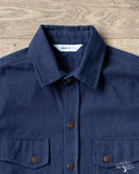 3sixteen for Withered Fig Crosscut Shirt - Natural Indigo Slub Canvas