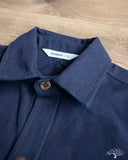 3sixteen for Withered Fig Crosscut Shirt - Natural Indigo Slub Canvas