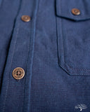 3sixteen for Withered Fig Crosscut Shirt - Natural Indigo Slub Canvas