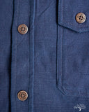 3sixteen for Withered Fig Crosscut Shirt - Natural Indigo Slub Canvas