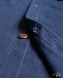 3sixteen for Withered Fig Crosscut Shirt - Natural Indigo Slub Canvas